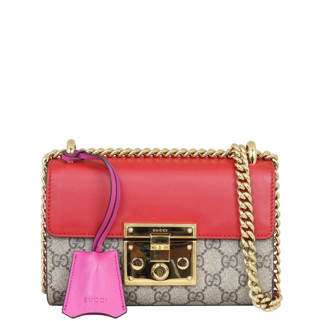 Gucci GG Supreme Padlock Small Shoulder Bag