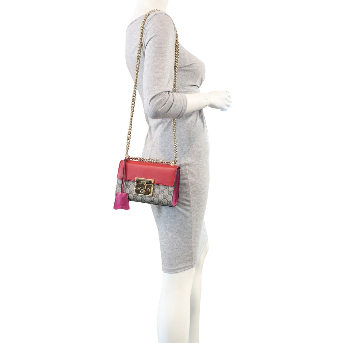 Gucci GG Supreme Padlock Small Shoulder Bag