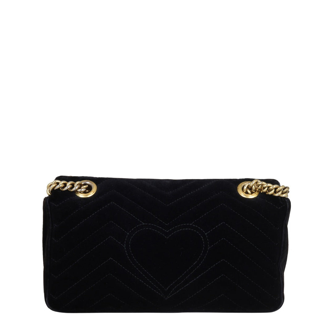 Gucci GG Marmont Small Velvet Shoulder Bag