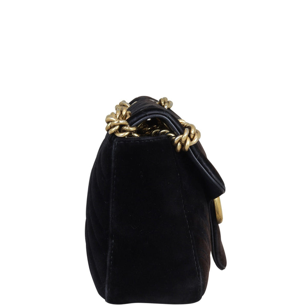 Gucci GG Marmont Small Velvet Shoulder Bag