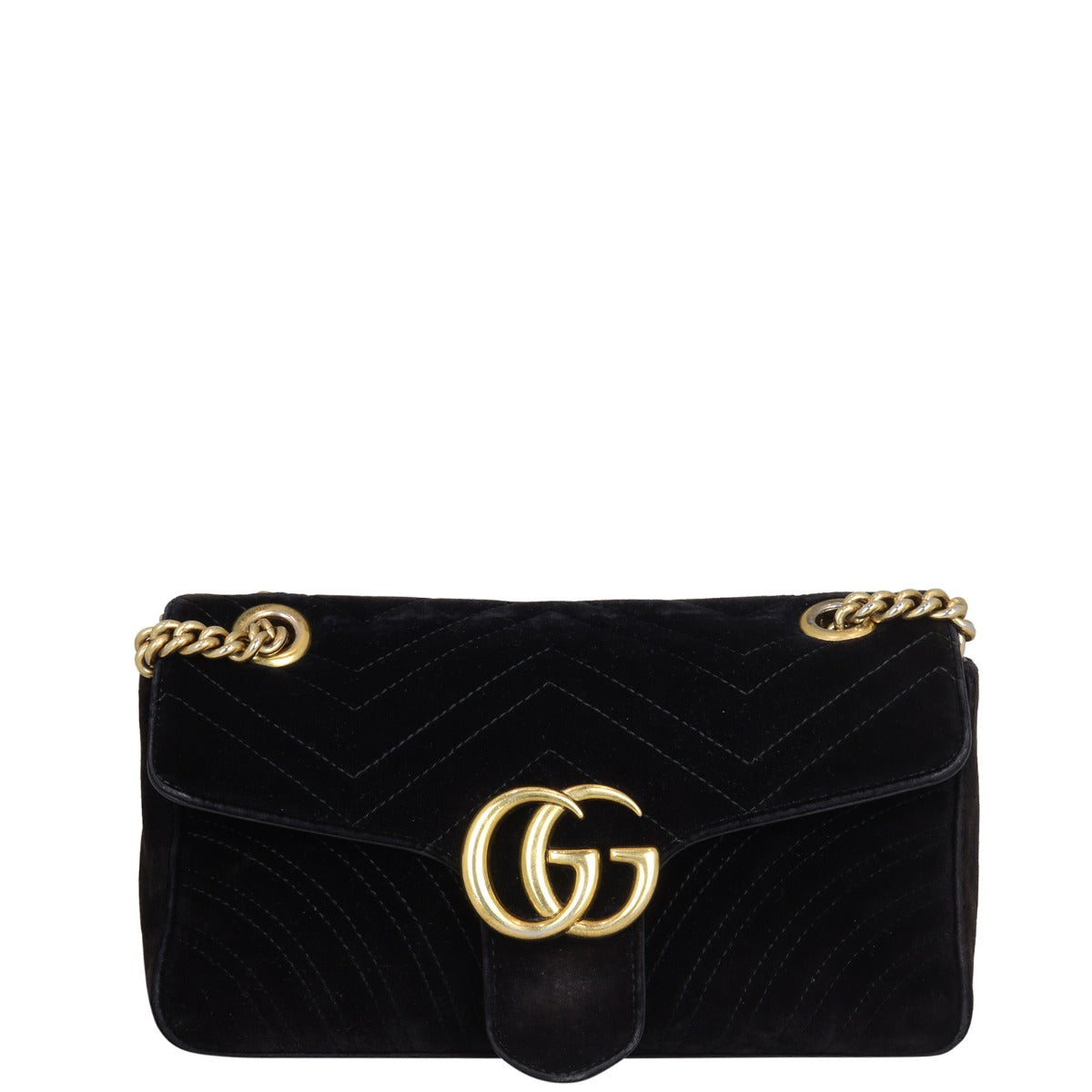Gucci GG Marmont Small Velvet Shoulder Bag