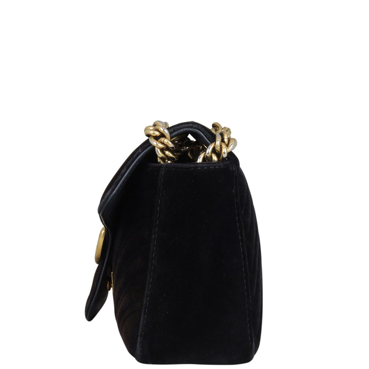 Gucci GG Marmont Small Velvet Shoulder Bag