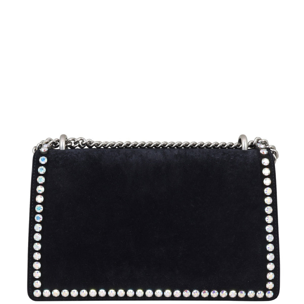 Gucci Dionysus Crystal Embellished Suede Small Shoulder Bag