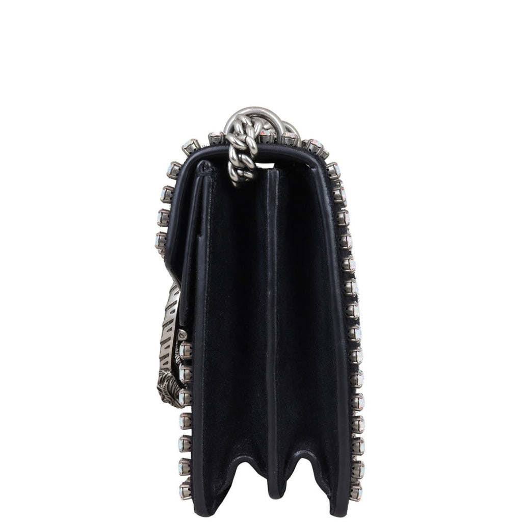 Gucci Dionysus Crystal Embellished Suede Small Shoulder Bag