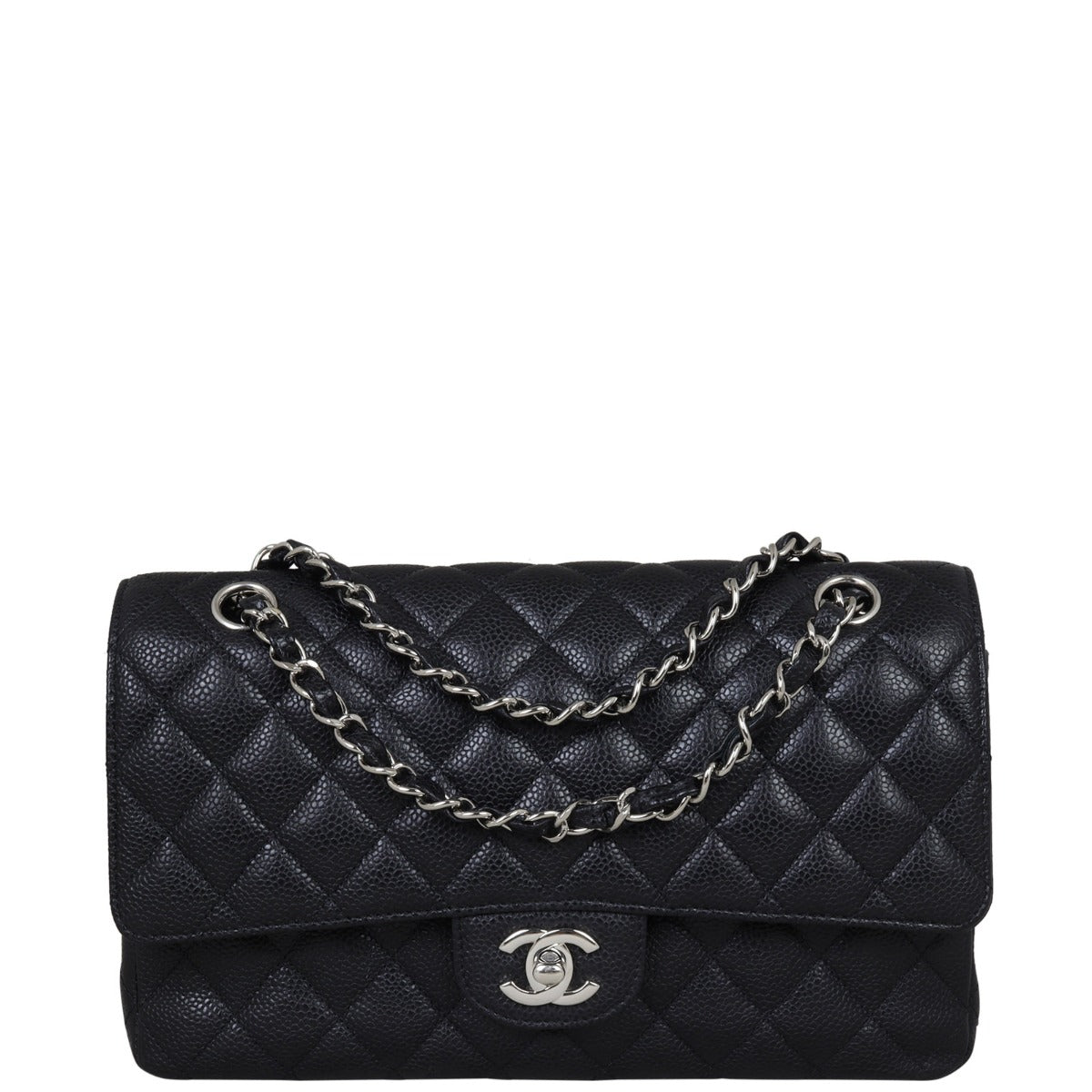 Chanel Classic Double Flap Medium | Black Caviar 19 Series