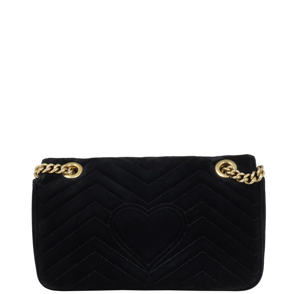 Gucci GG Marmont Small Velvet Shoulder Bag
