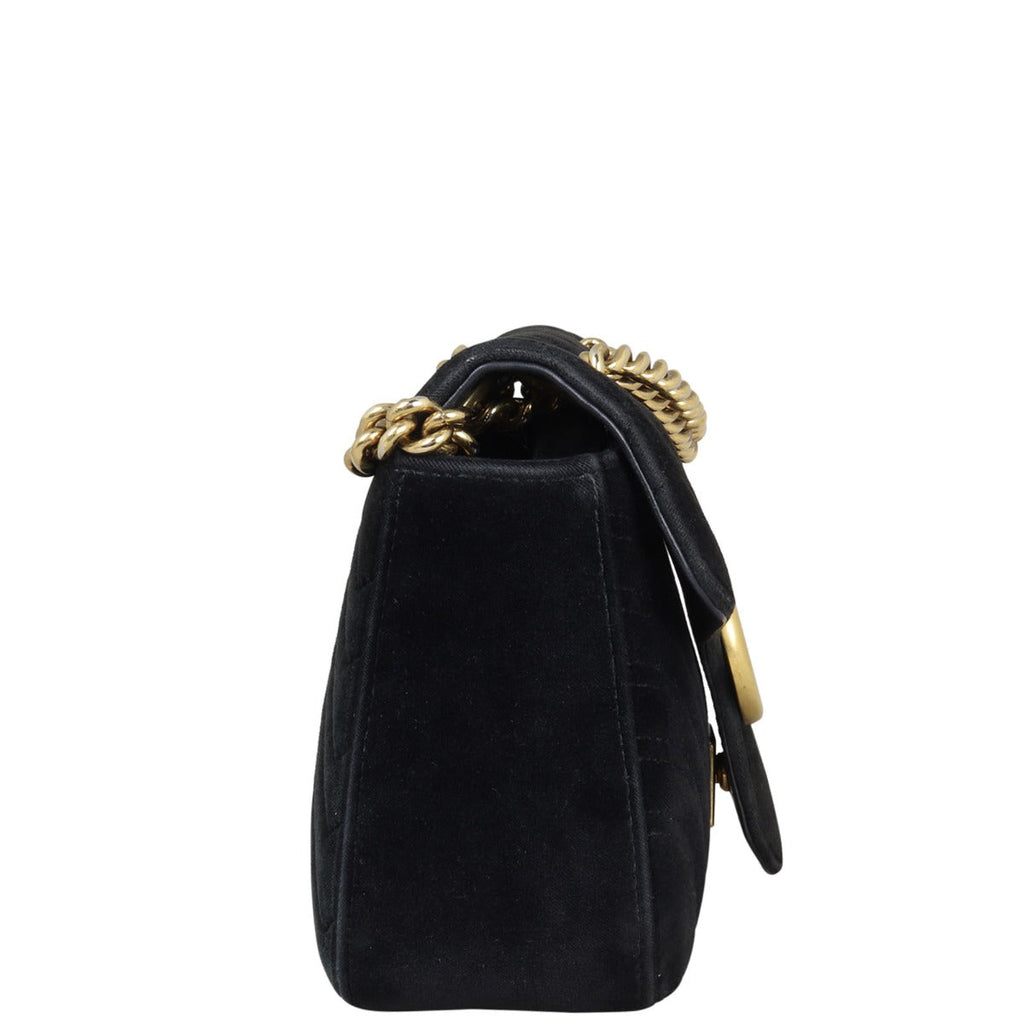 Gucci GG Marmont Small Velvet Shoulder Bag
