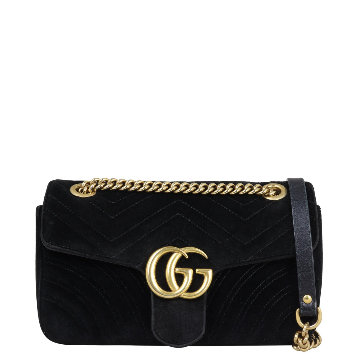 Gucci GG Marmont Small Velvet Shoulder Bag