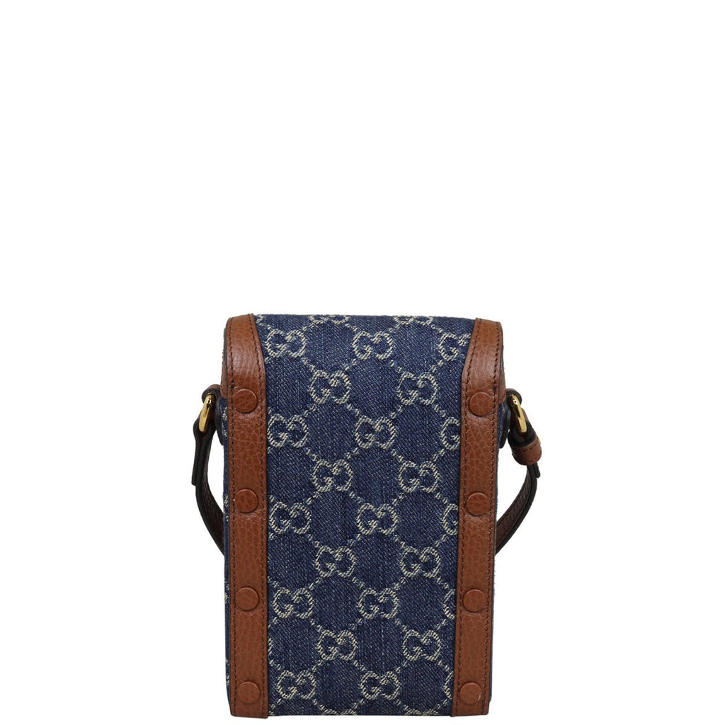 Gucci GG Denim Horsebit 1955 Mini Bag