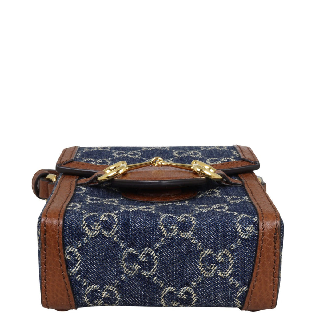 Gucci GG Denim Horsebit 1955 Mini Bag