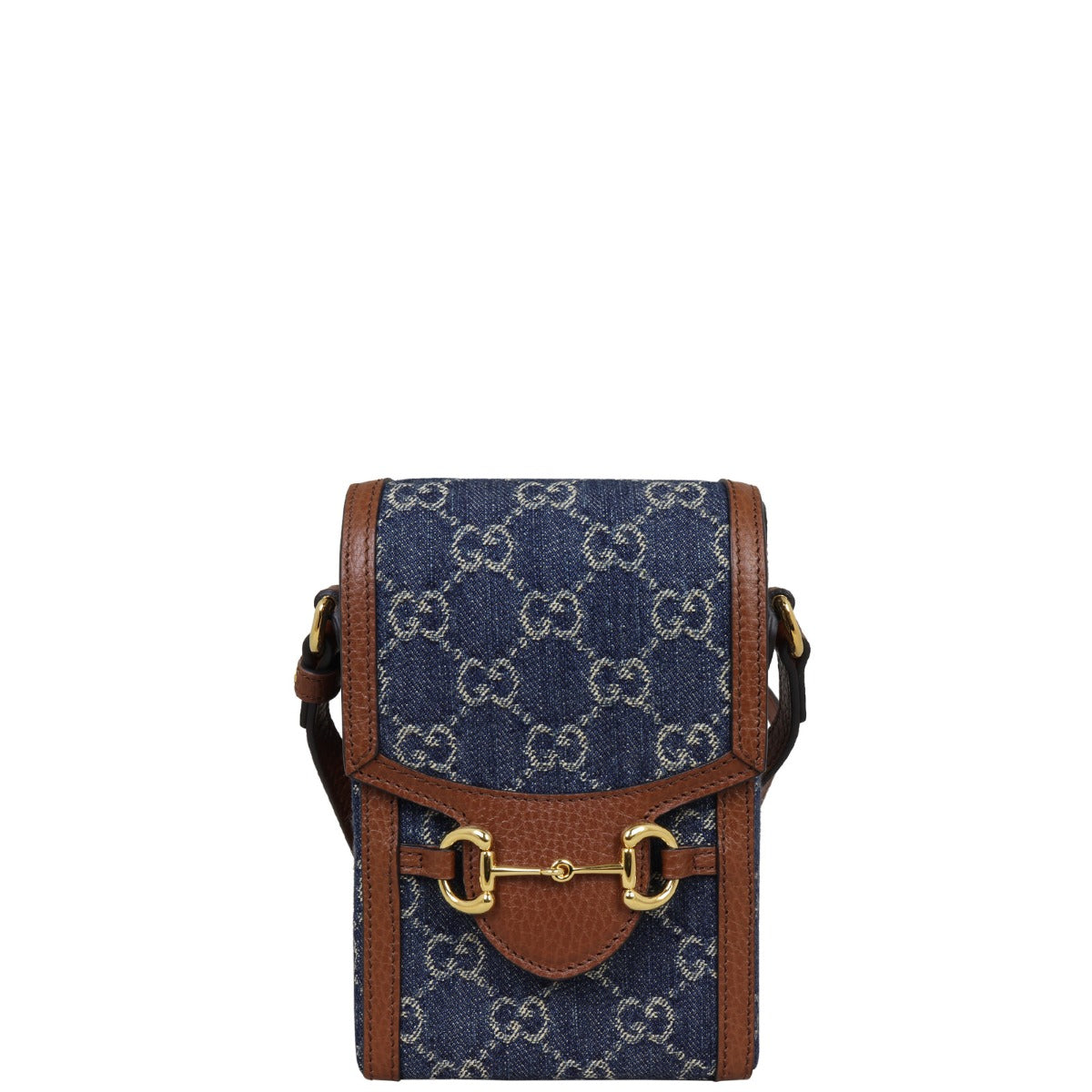 Gucci GG Denim Horsebit 1955 Mini Bag