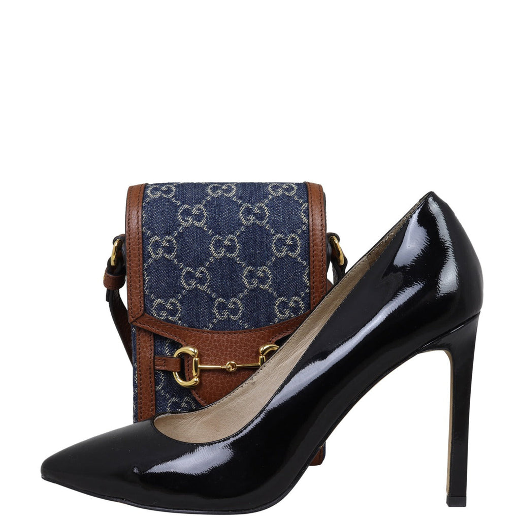 Gucci GG Denim Horsebit 1955 Mini Bag