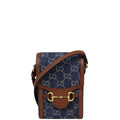 Gucci GG Denim Horsebit 1955 Mini Bag
