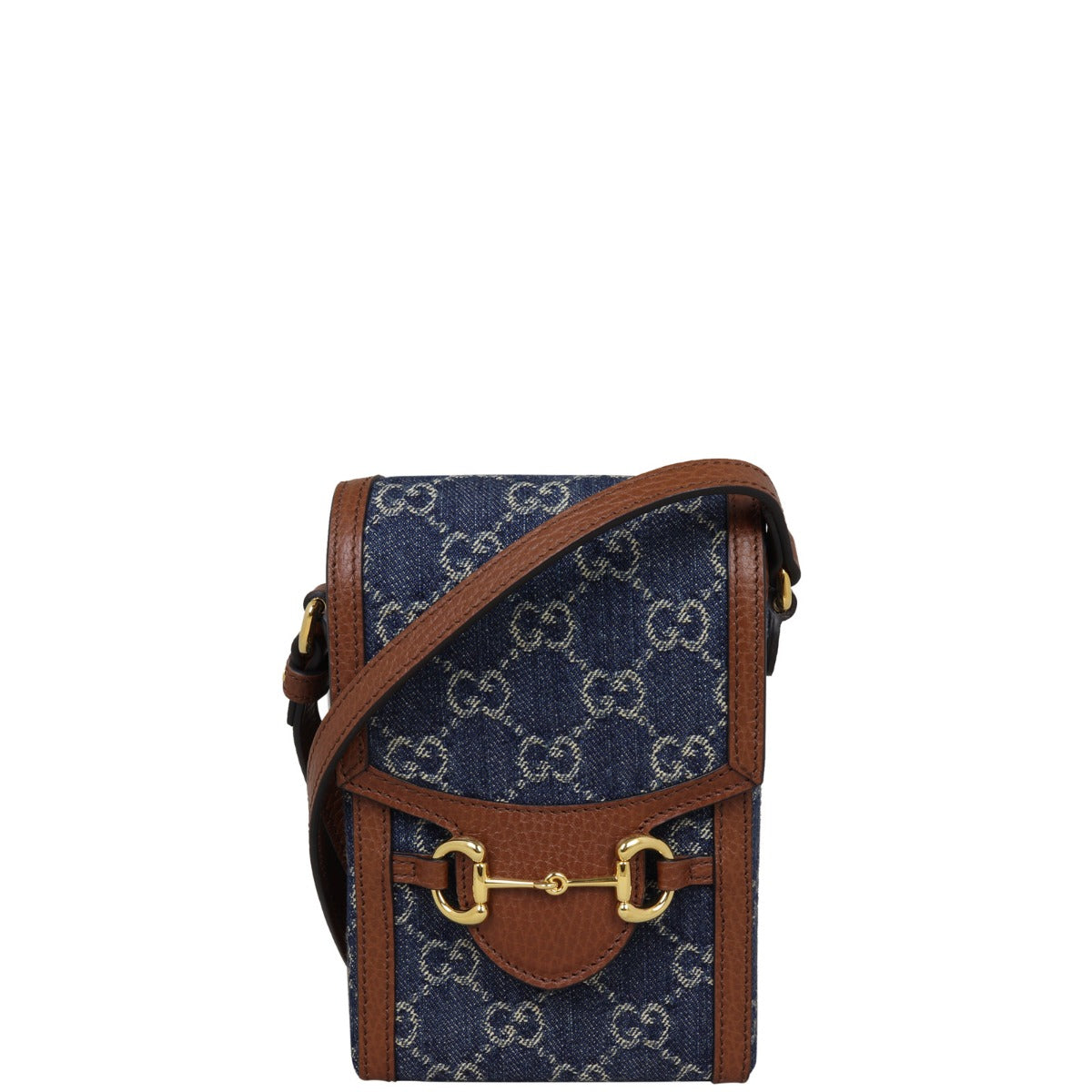 Gucci GG Denim Horsebit 1955 Mini Bag
