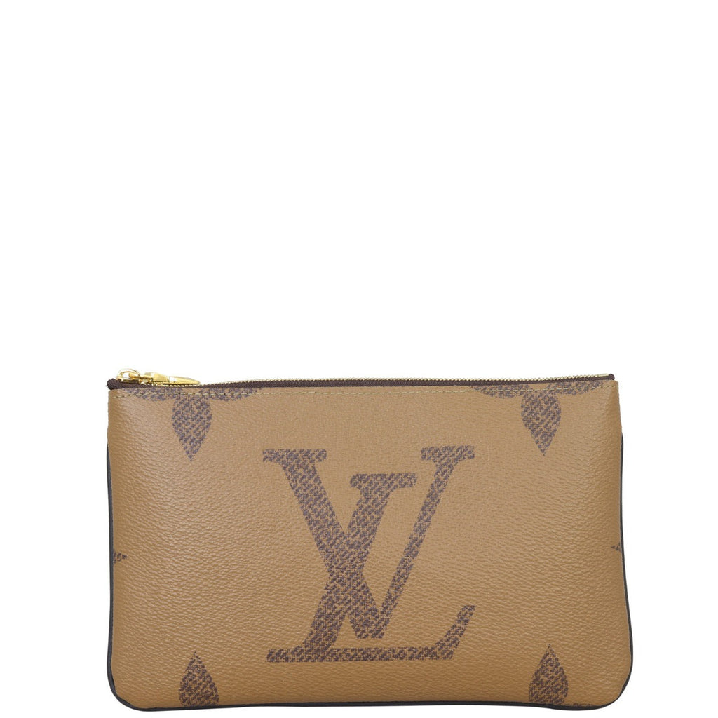 Louis Vuitton Pochette Double Zip Monogram Giant Reverse