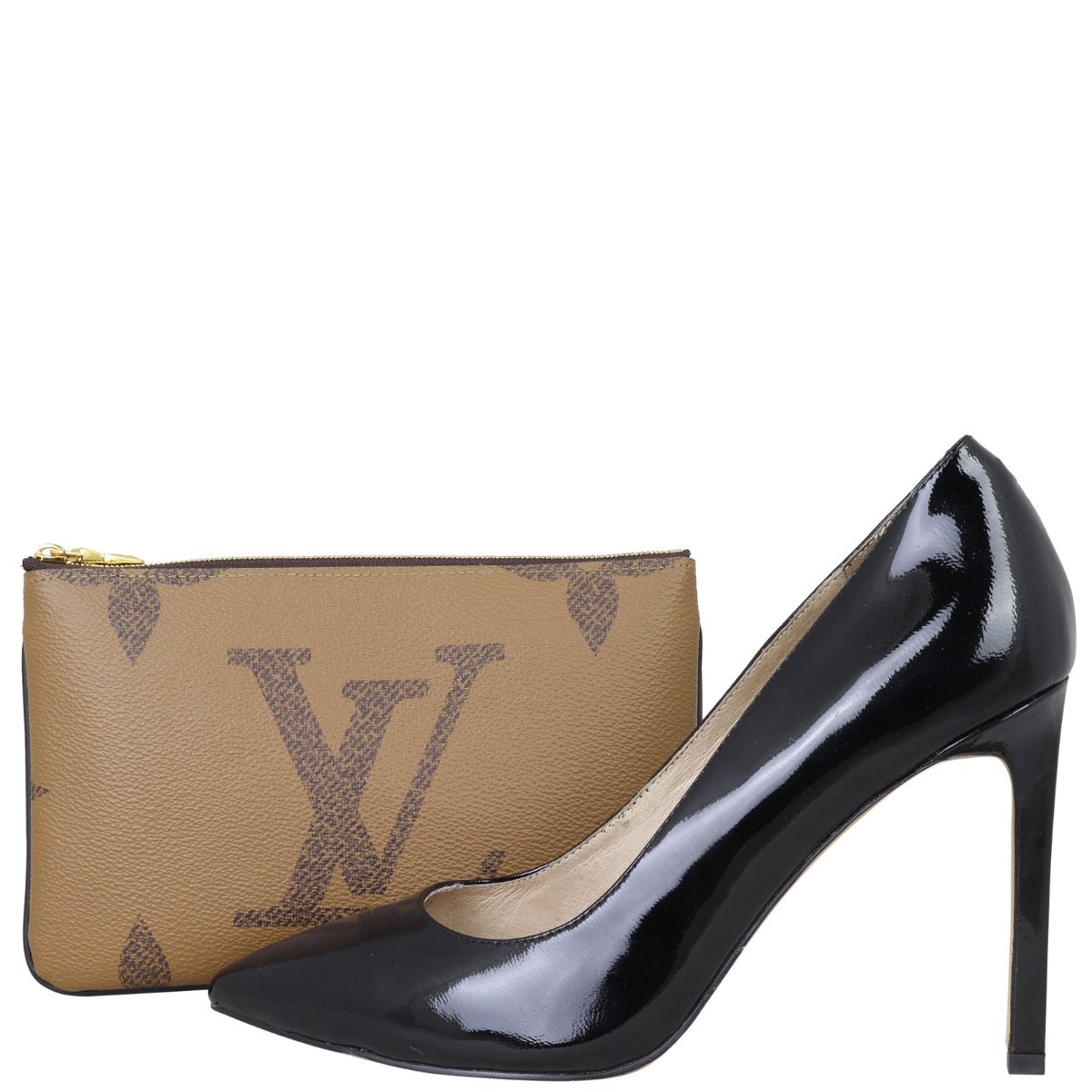 Louis Vuitton Pochette Double Zip Monogram Giant Reverse