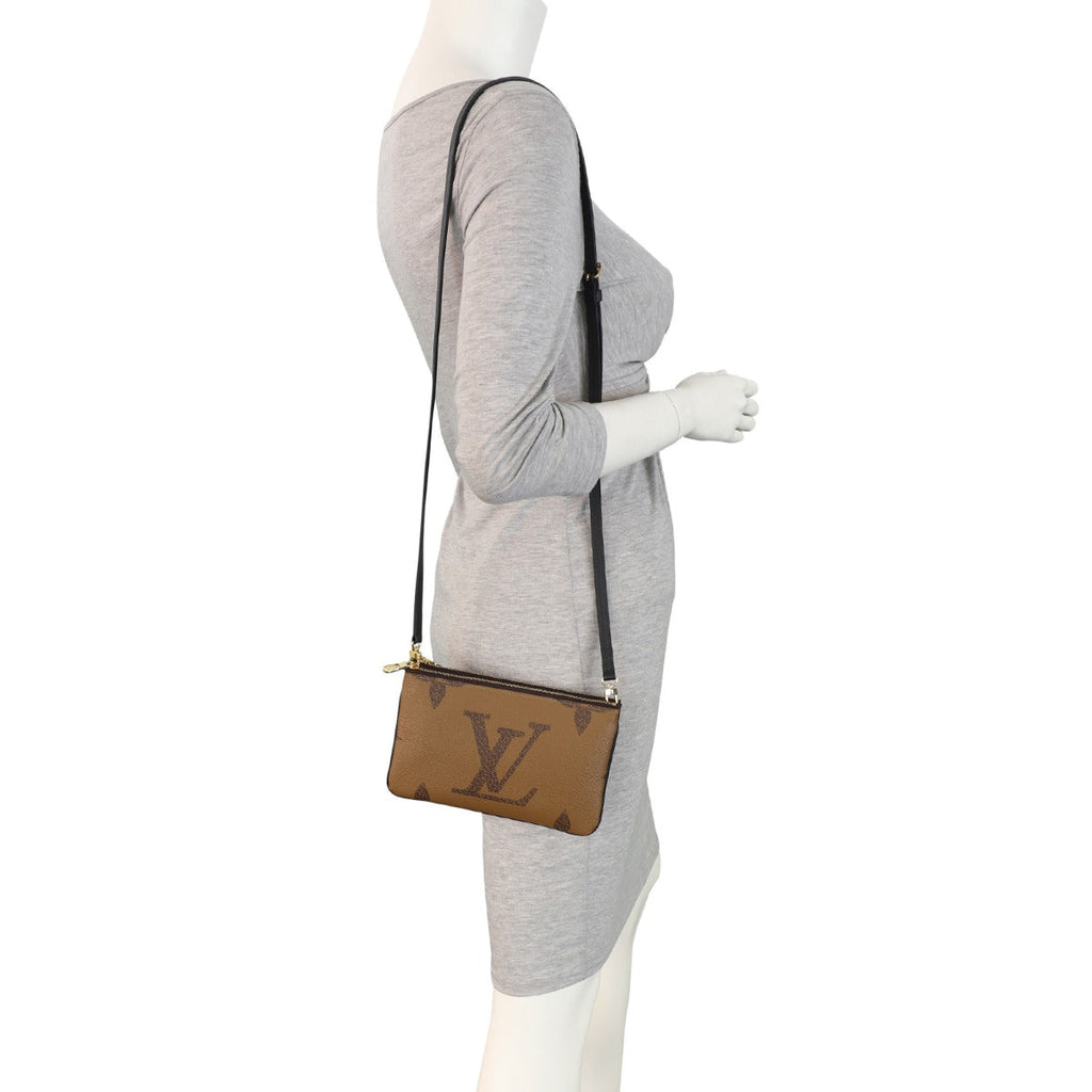 Louis Vuitton Pochette Double Zip Monogram Giant Reverse