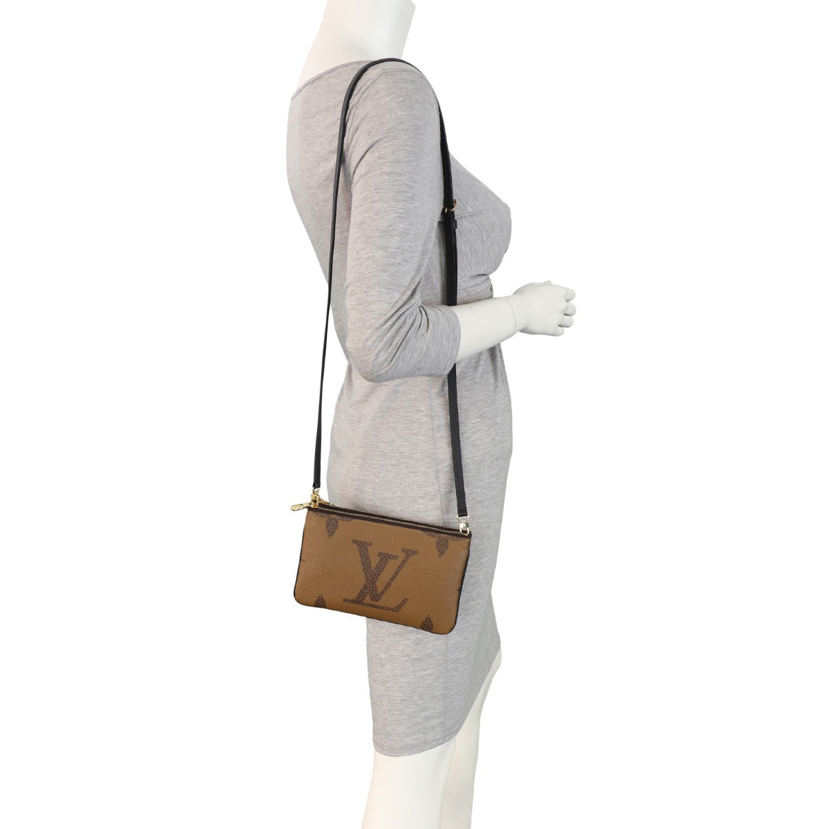 Louis Vuitton Pochette Double Zip Monogram Giant Reverse