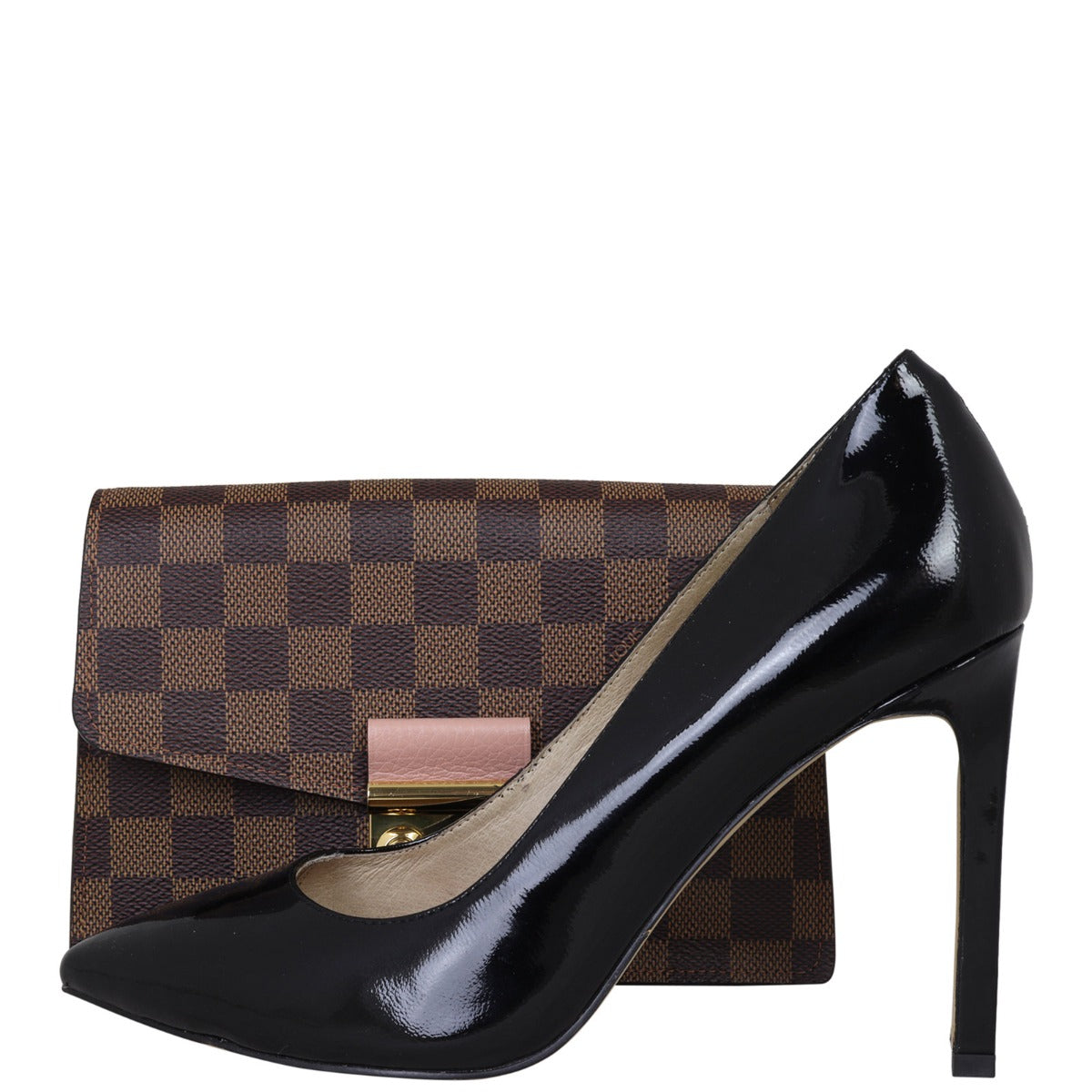 Louis Vuitton Croisette Chain Wallet Damier Ebene