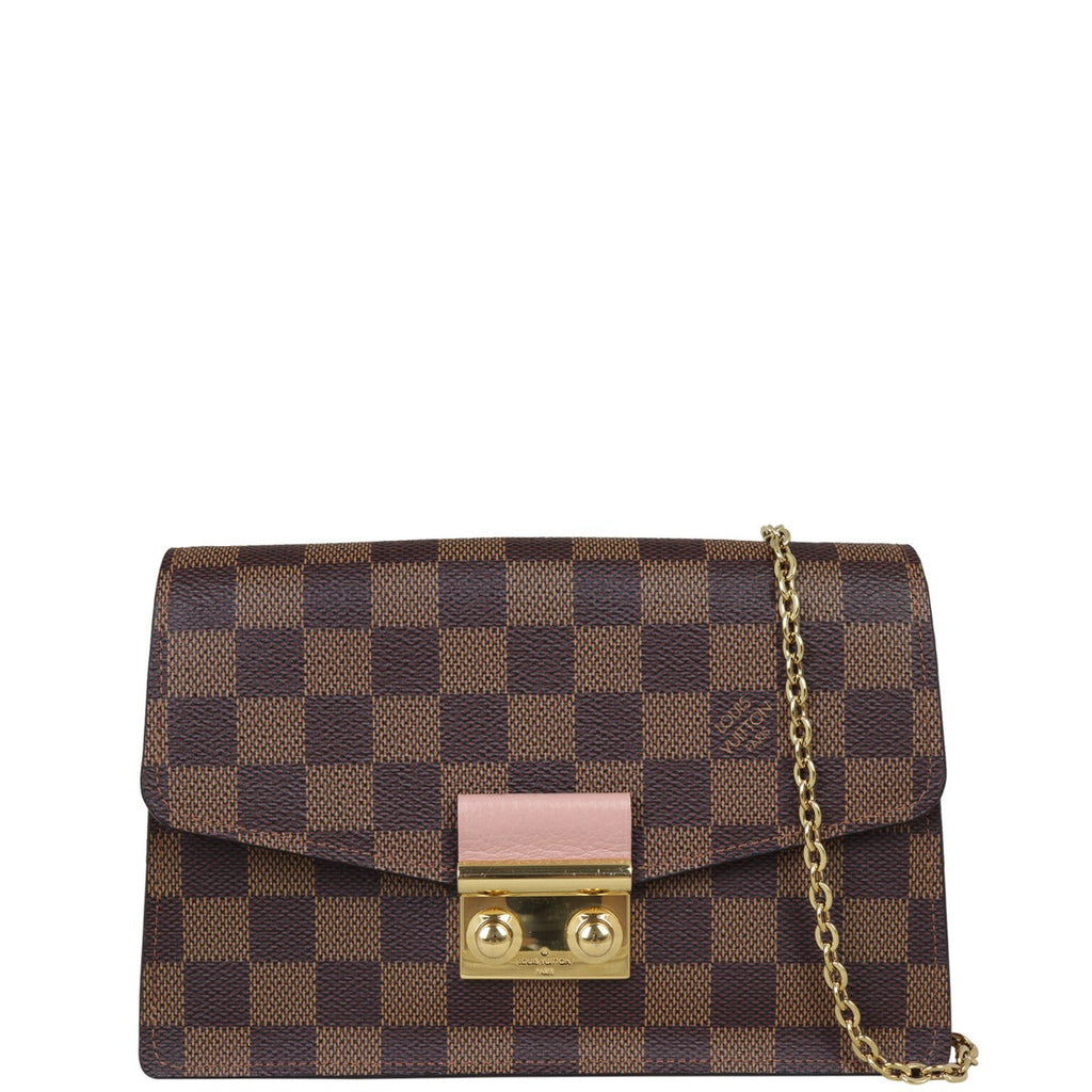 Louis Vuitton Croisette Chain Wallet Damier Ebene