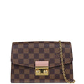Louis Vuitton Croisette Chain Wallet Damier Ebene