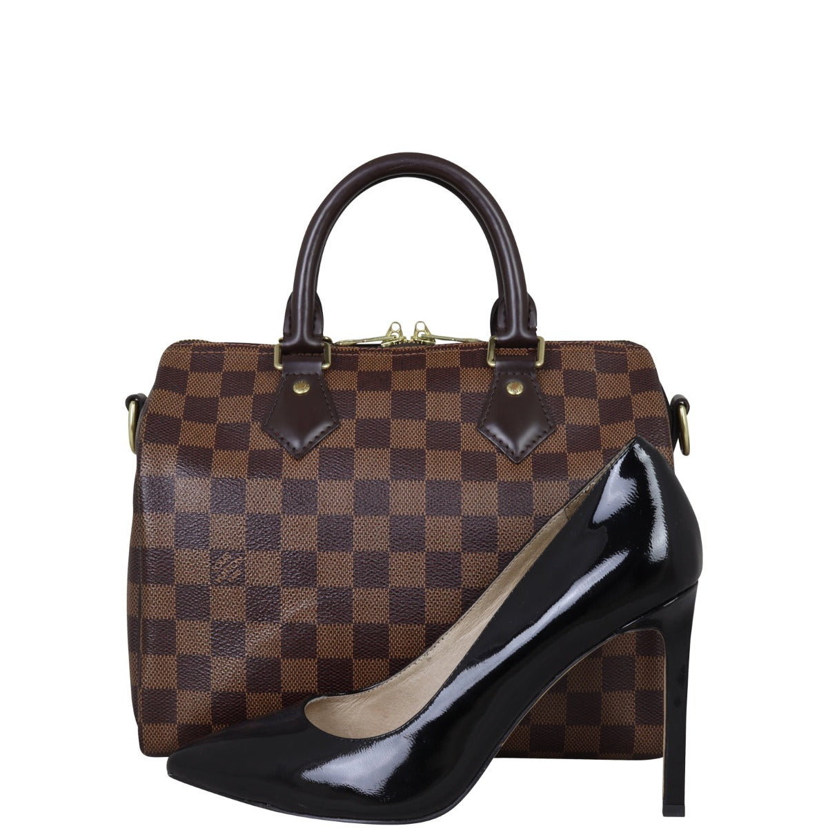 Louis Vuitton Speedy 25 Bandouliere Damier Ebene