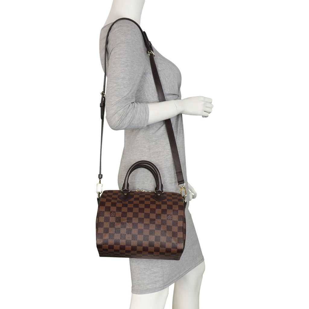 Louis Vuitton Speedy 25 Bandouliere Damier Ebene