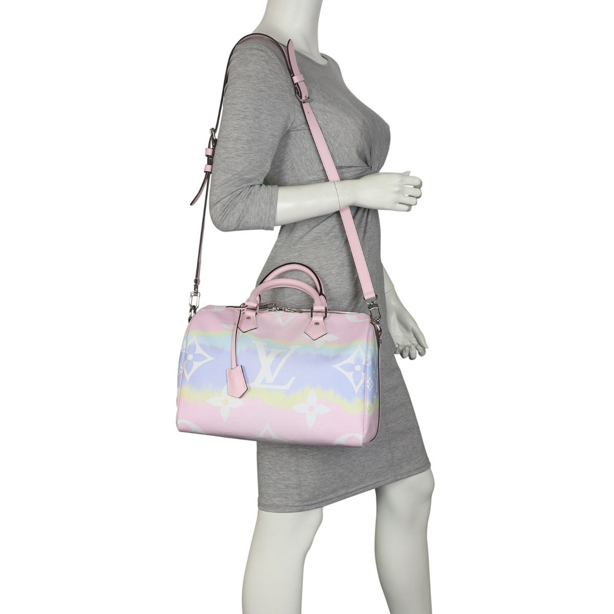 Louis Vuitton Speedy 30 Bandouliere Monogram Escale