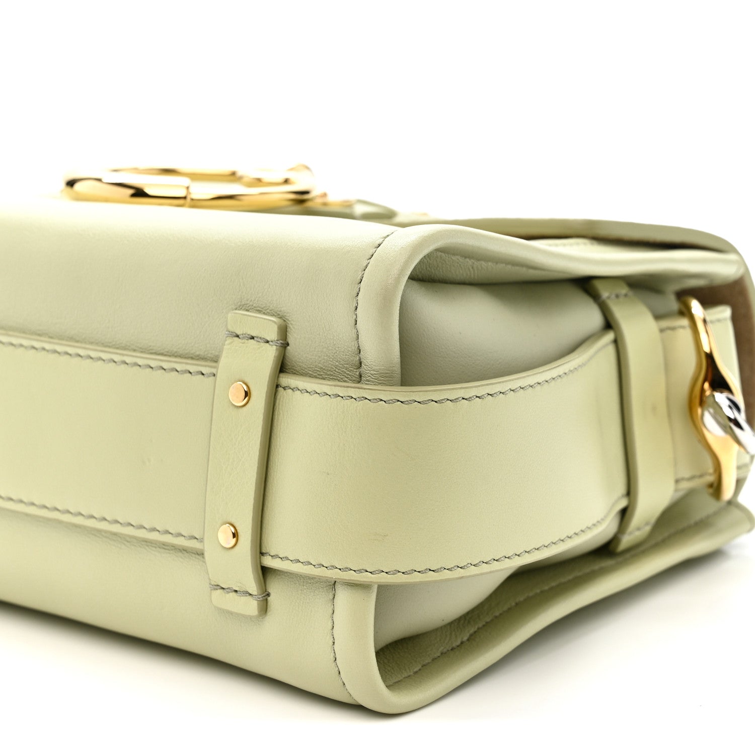 Calfskin Mini Tess Day Bag Light Eucalyptus