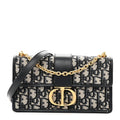 Oblique 30 Montaigne East West Chain Flap Bag Blue