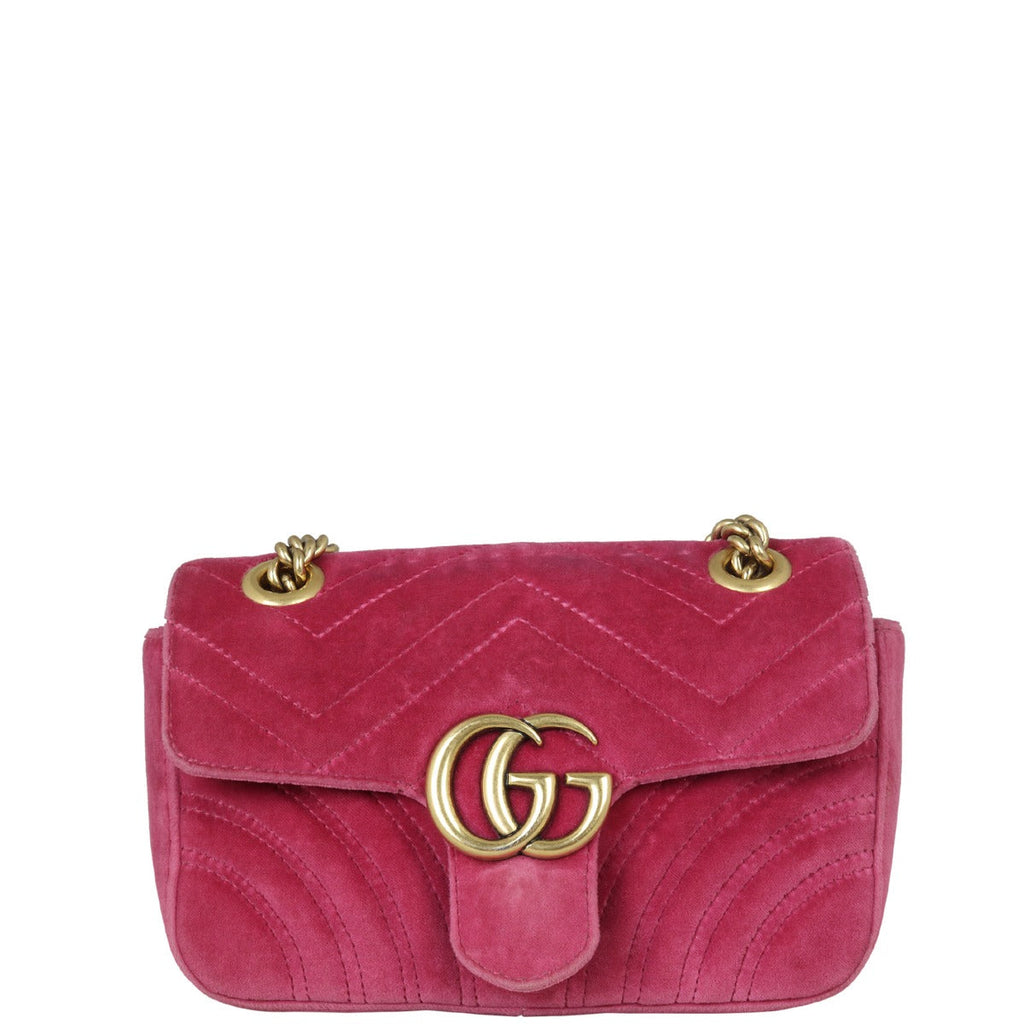 Gucci GG Marmont Velvet Mini Shoulder Bag