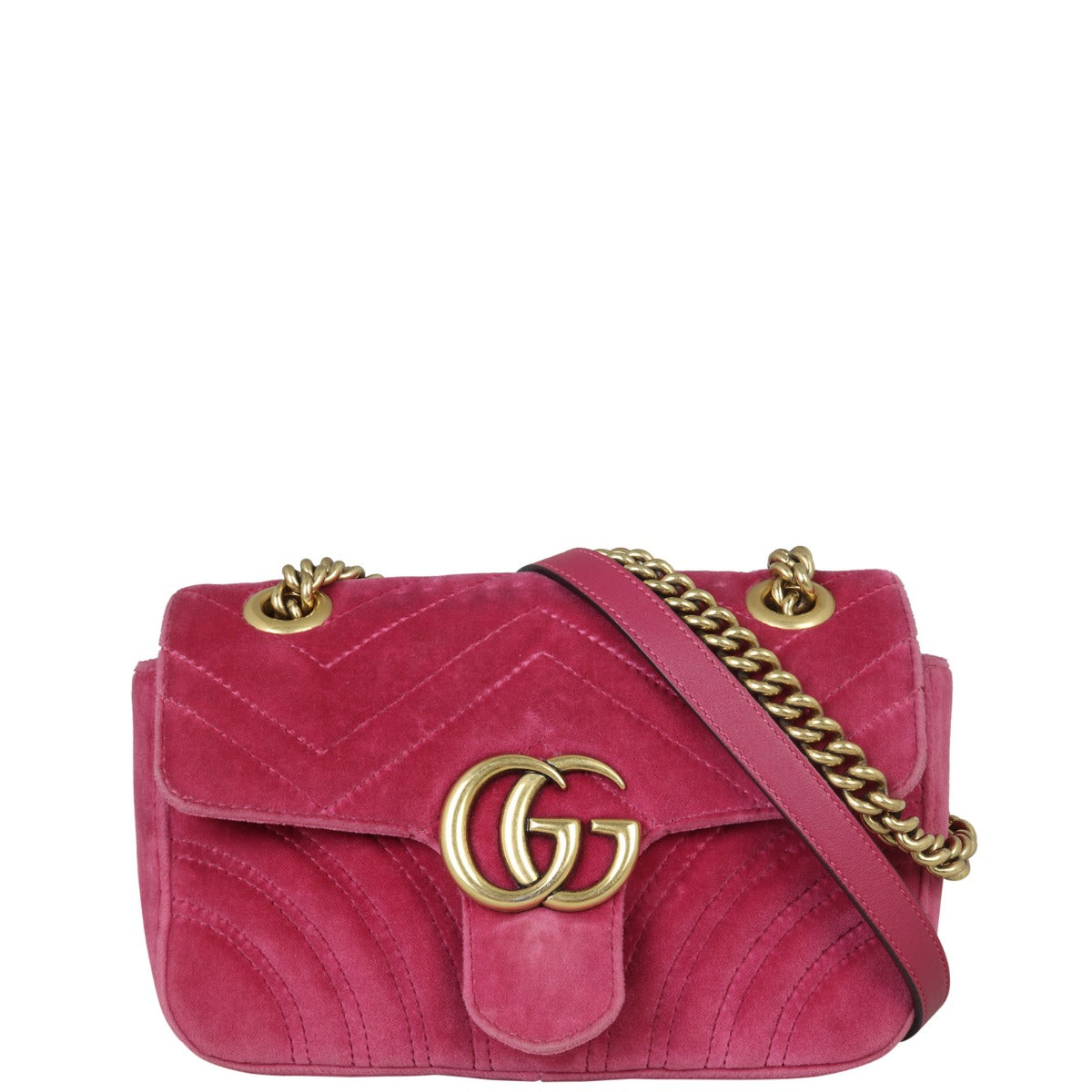 Gucci GG Marmont Velvet Mini Shoulder Bag