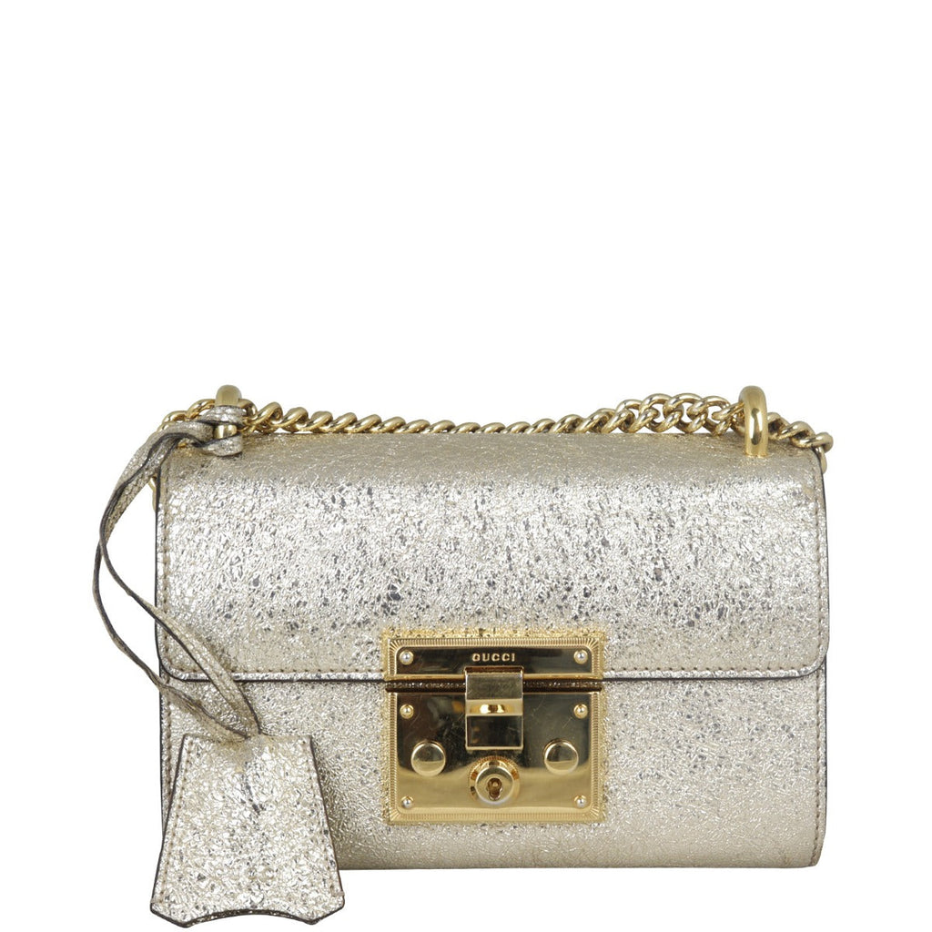 Gucci Padlock Metallic Small Shoulder Bag
