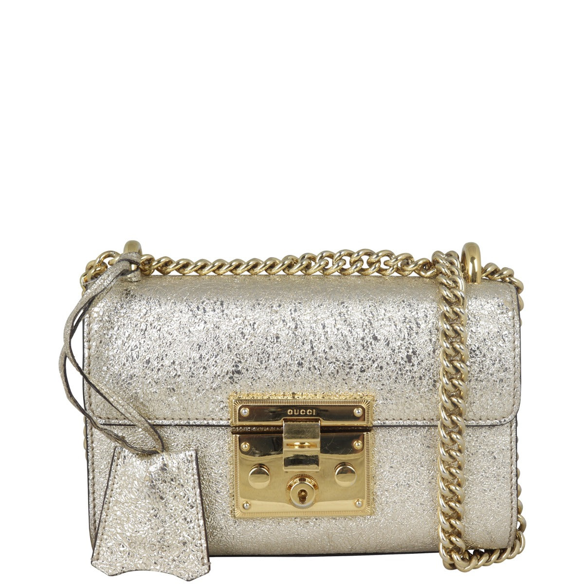 Gucci Padlock Metallic Small Shoulder Bag