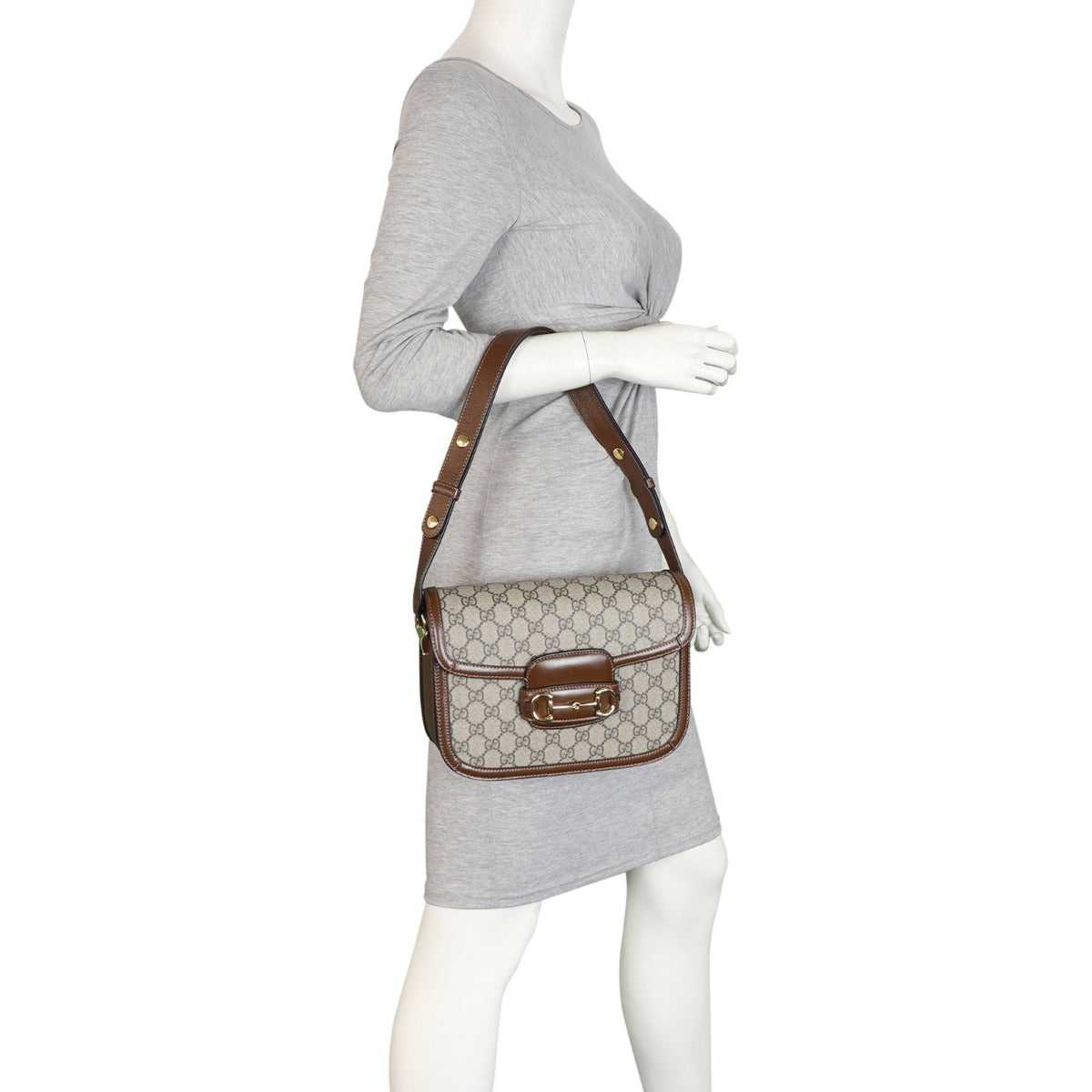 Gucci GG Supreme Horsebit 1955 Shoulder Bag