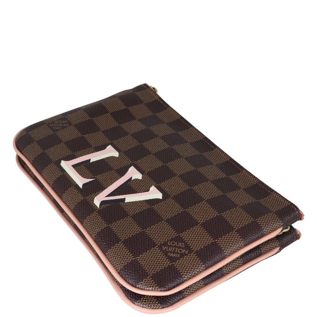 Louis Vuitton Double Zip Pochette Damier Ebene