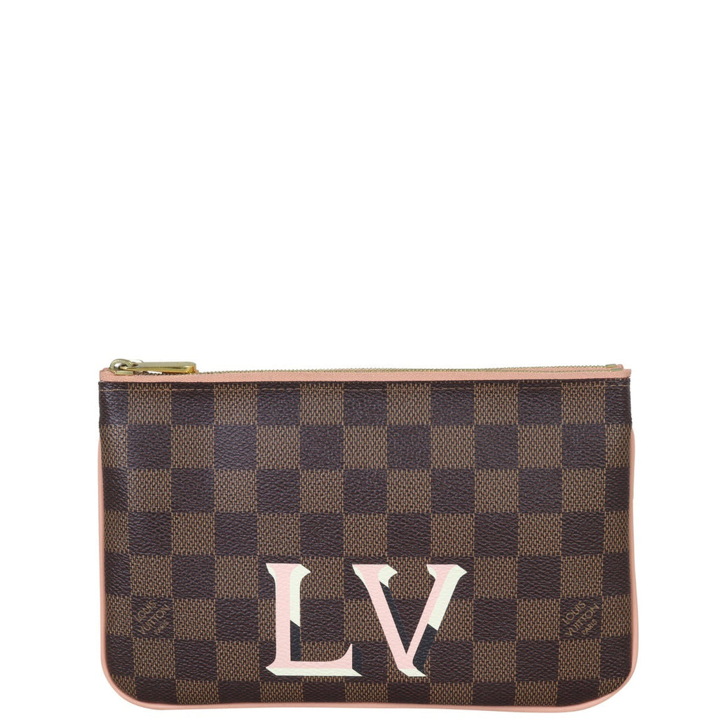 Louis Vuitton Double Zip Pochette Damier Ebene