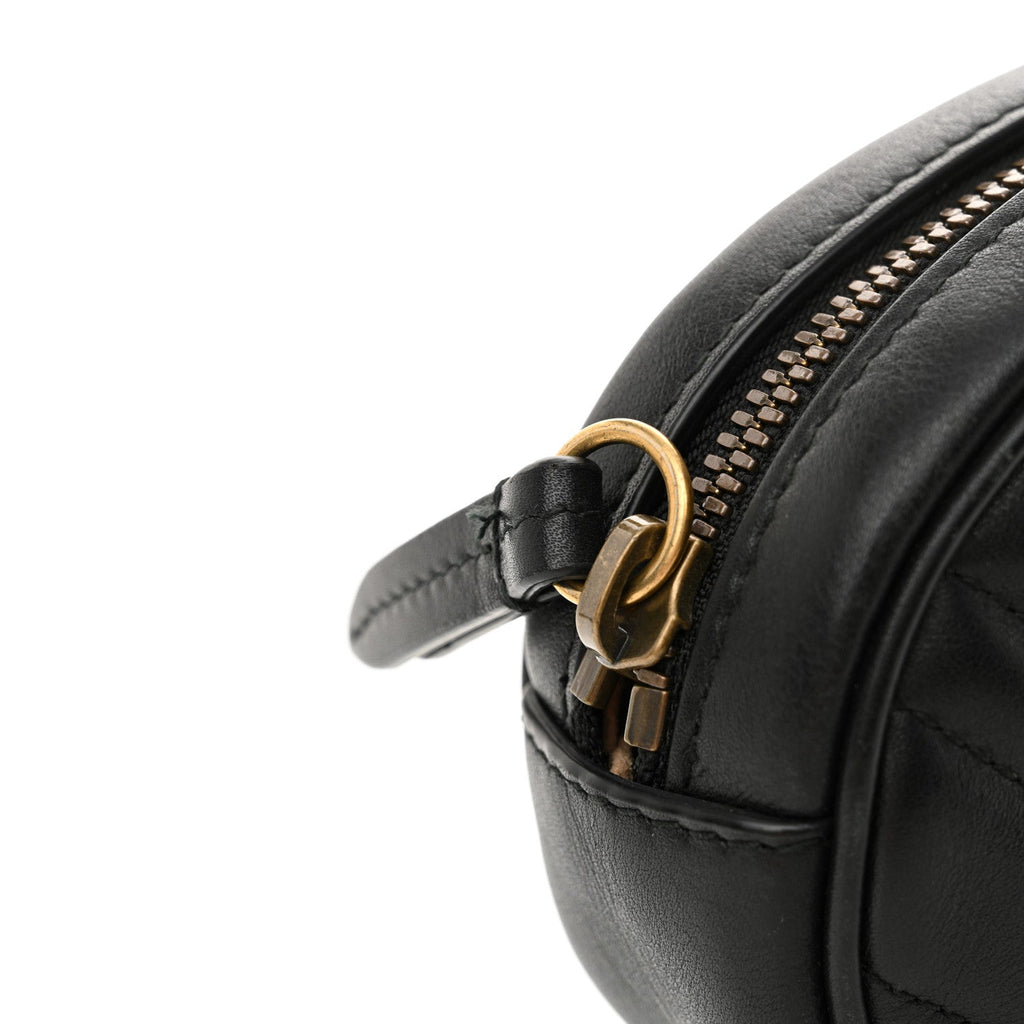 Calfskin Matelasse GG Marmont Belt Bag 85 34 Black
