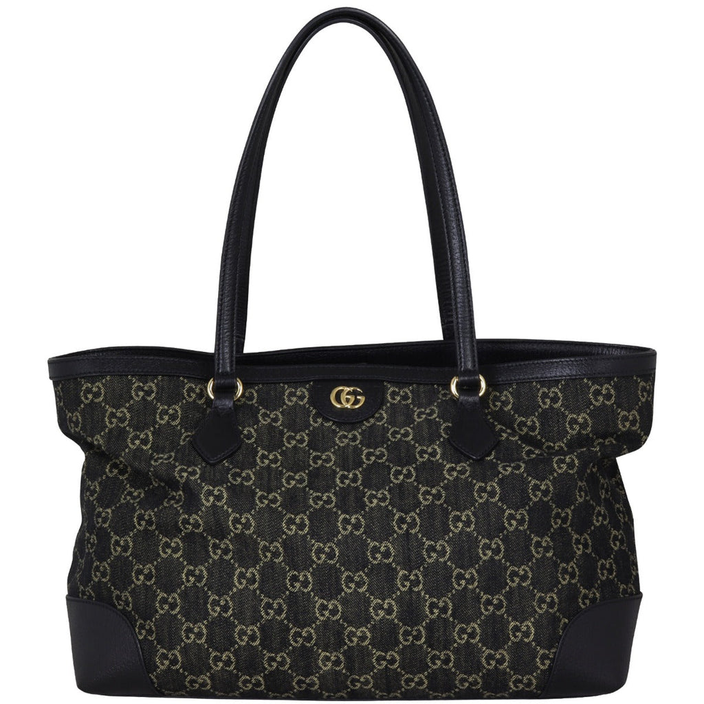 Gucci GG Denim Ophidia Tote Small