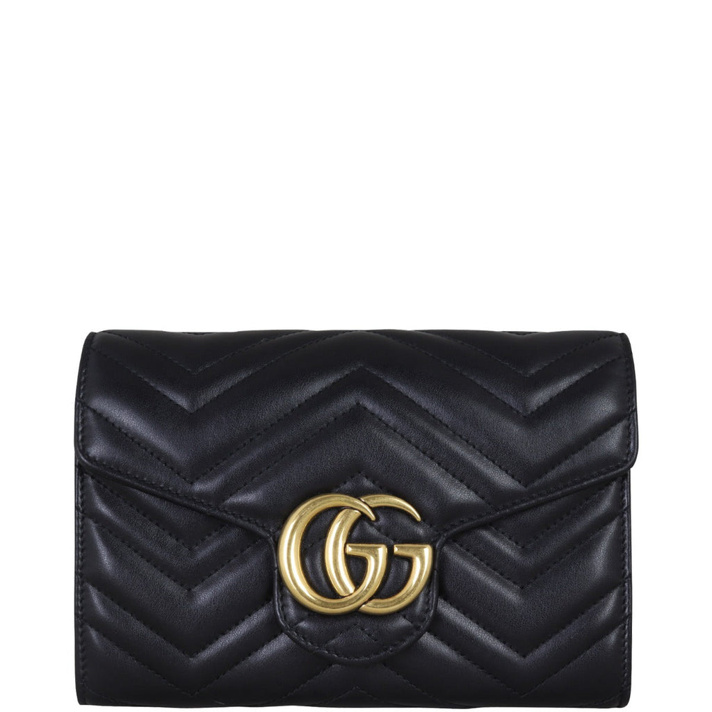 Gucci GG Marmont Matelasse Chain Wallet
