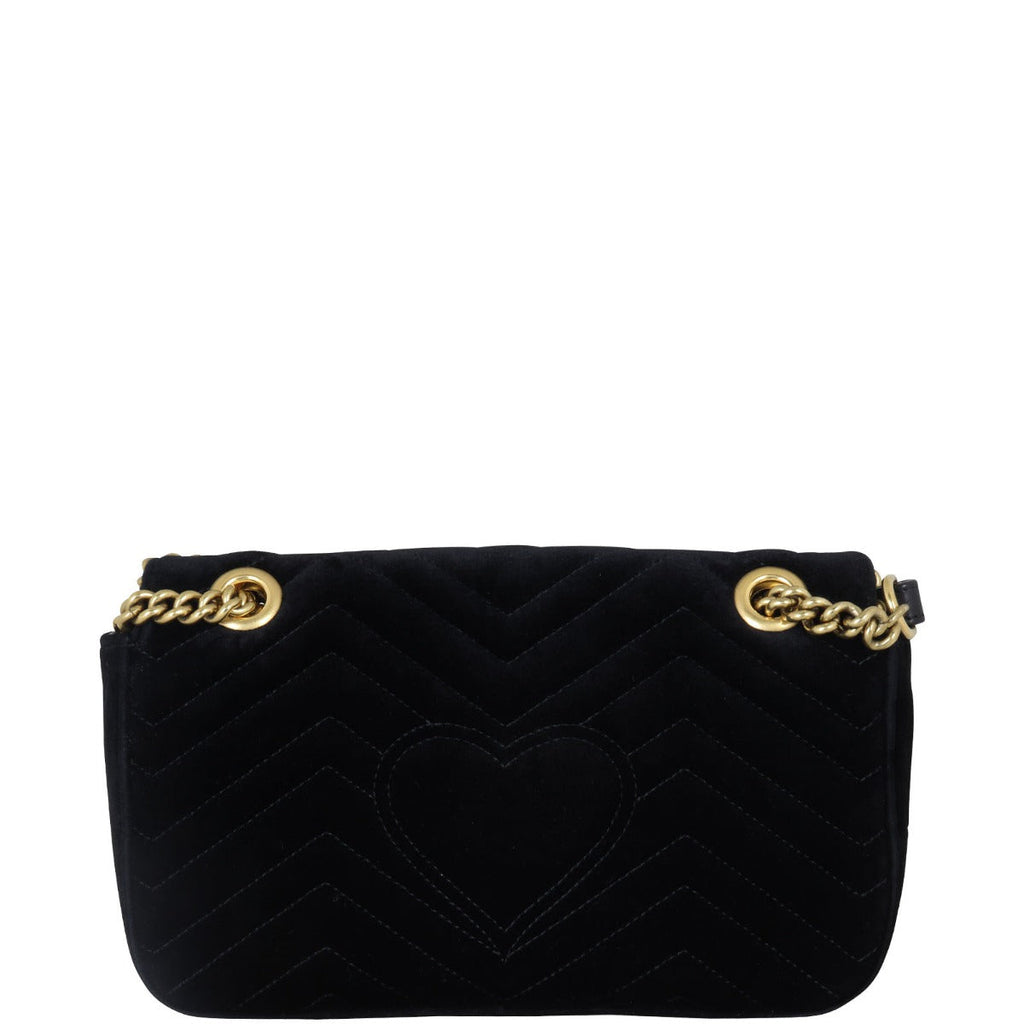 Gucci GG Marmont Small Velvet Shoulder Bag