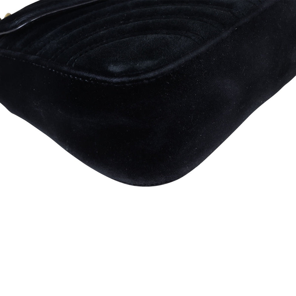 Gucci GG Marmont Small Velvet Shoulder Bag