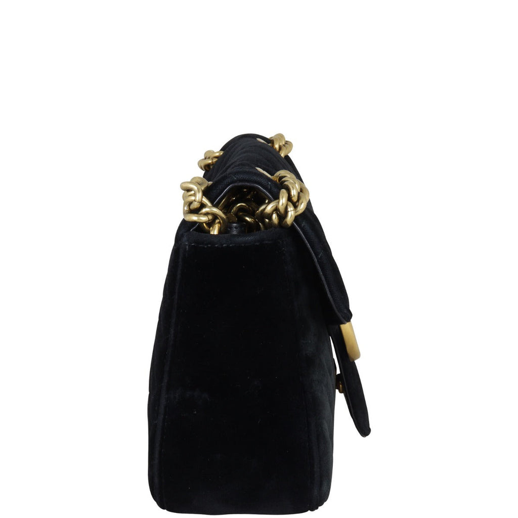 Gucci GG Marmont Small Velvet Shoulder Bag