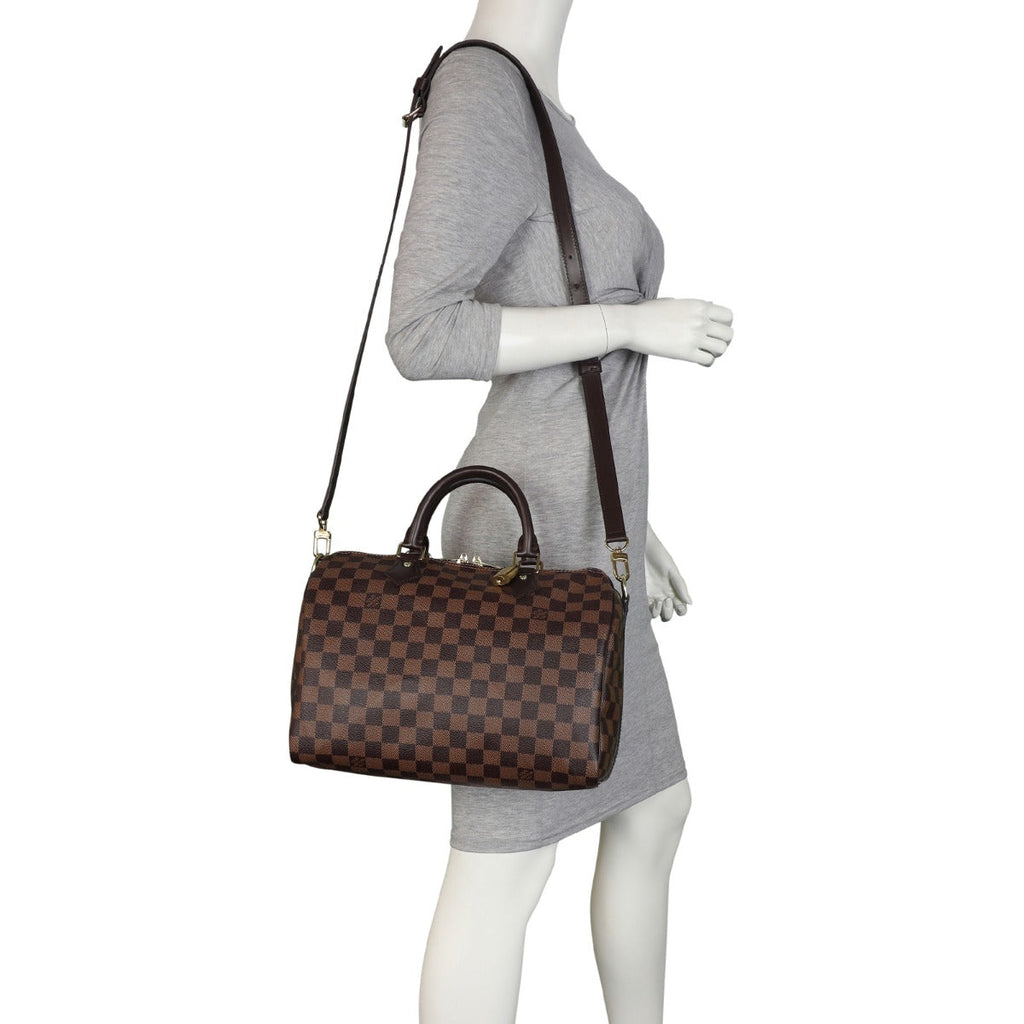 Louis Vuitton Speedy 30 Bandouliere Damier Ebene
