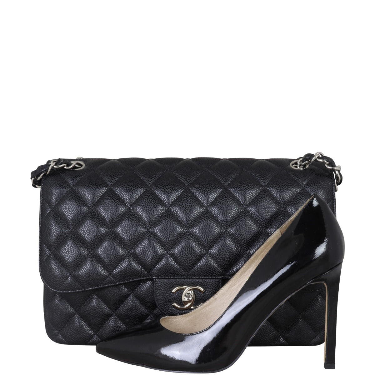 Chanel Classic Double Flap Jumbo | Black Caviar