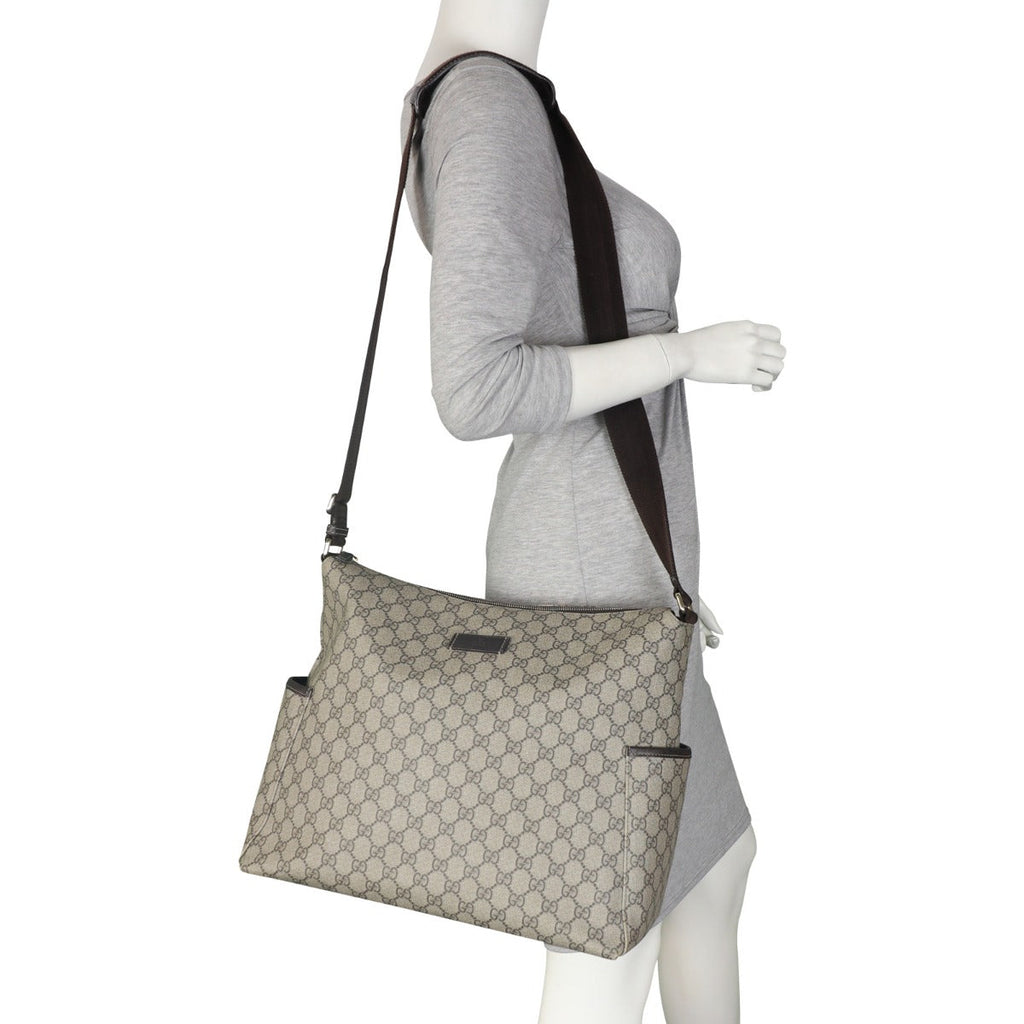 Gucci GG Supreme Side Pocket Messenger Bag