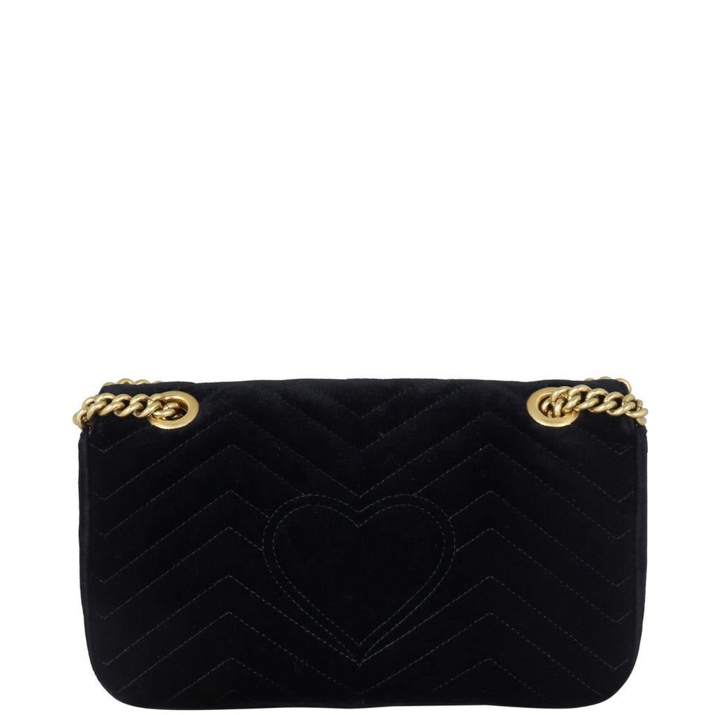 Gucci GG Marmont Small Velvet Shoulder Bag