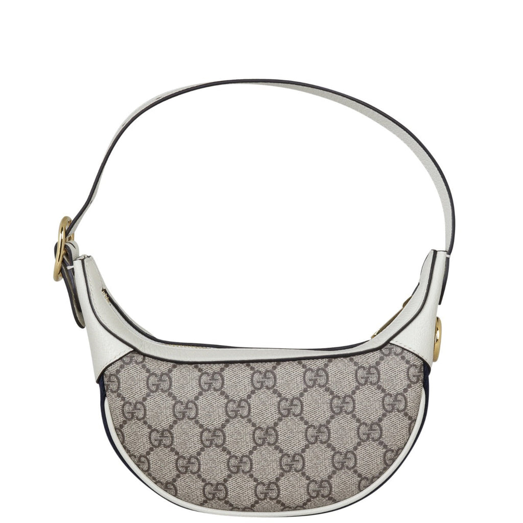 Gucci Ophidia GG Supreme Mini Crescent Shoulder Bag