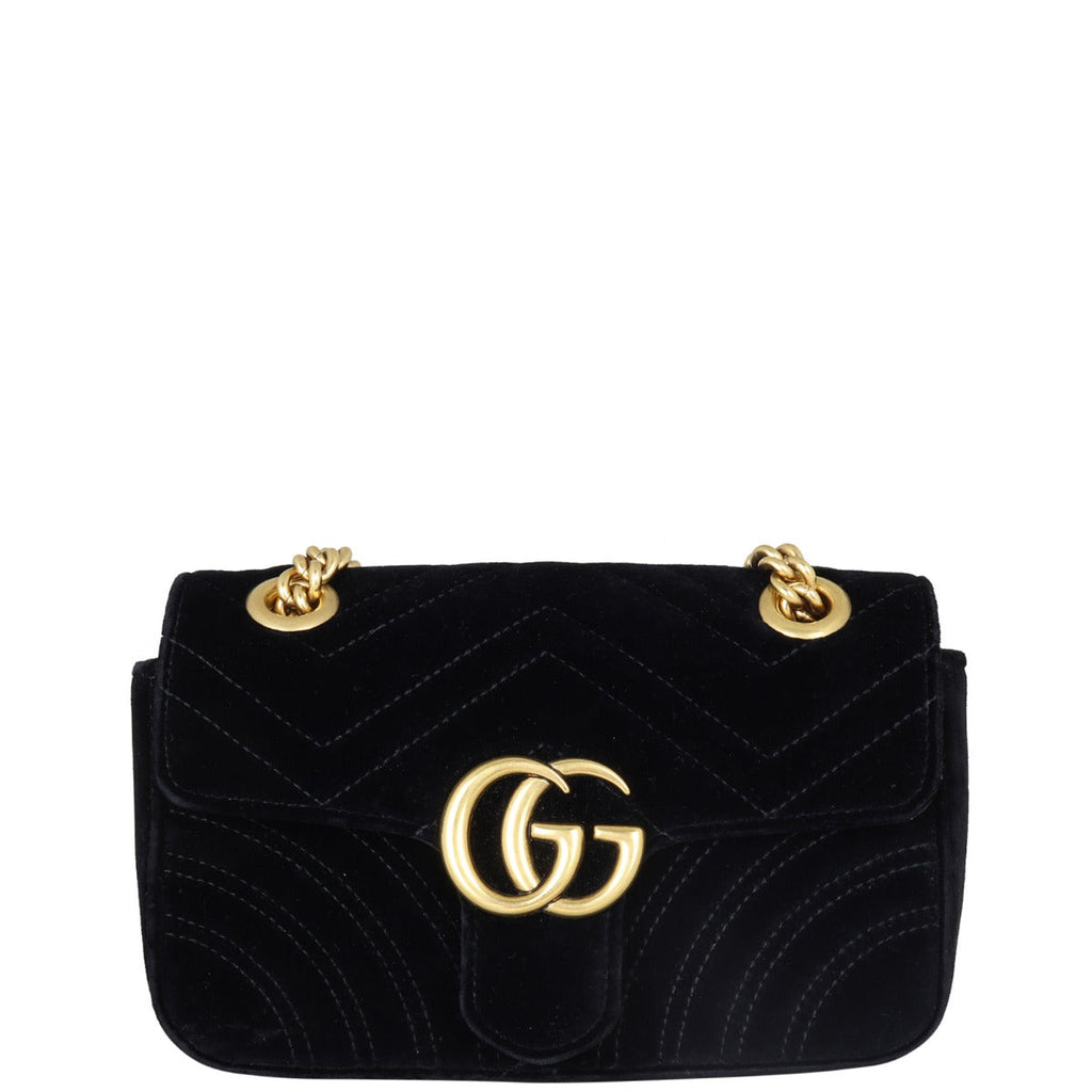 Gucci Marmont Velvet Mini Shoulder Bag