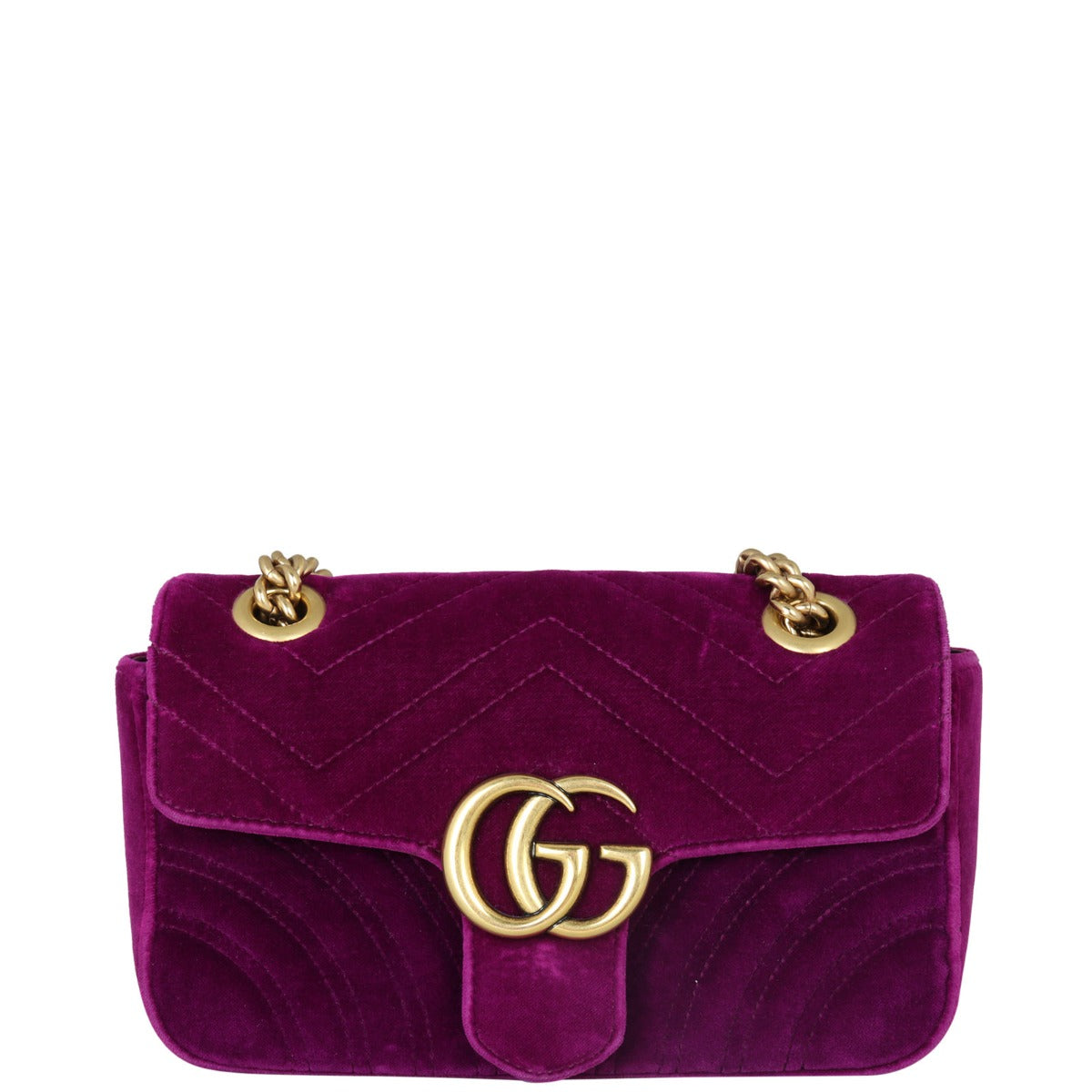 Gucci GG Marmont Mini Velvet Shoulder Bag